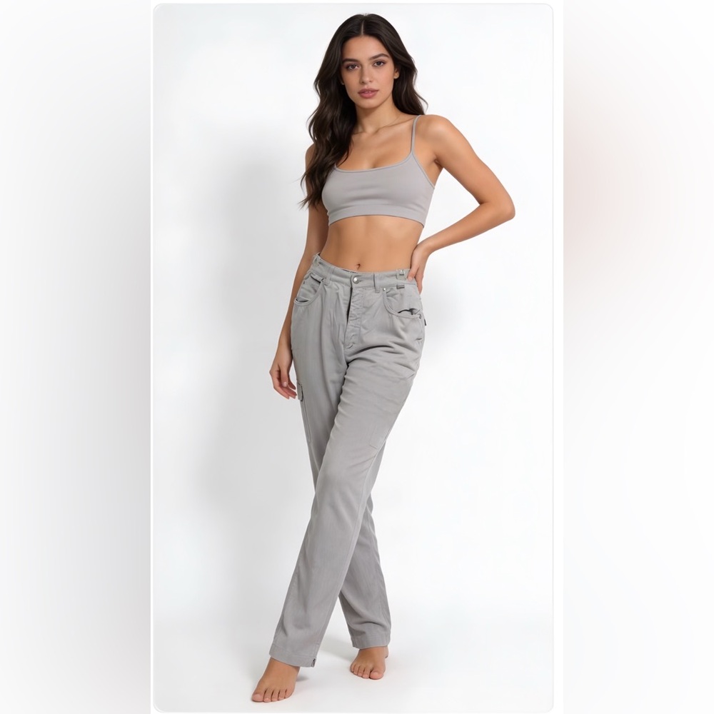 Escada Sport Light Grey High Rise Straight Leg